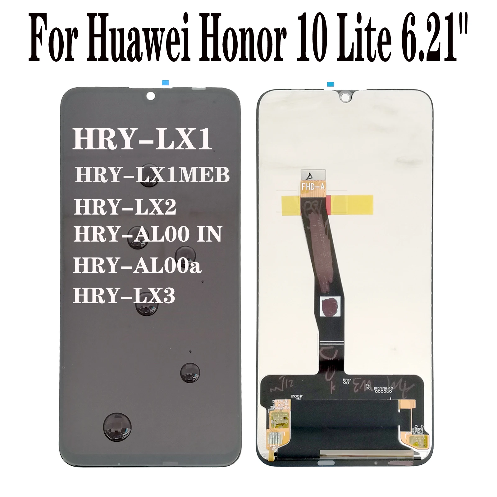 Сенсорный ЖК дисплей OEM для Huawei Honor 10 Lite Диагональ экрана 6 21 дюйма стандартный LX2 LX3