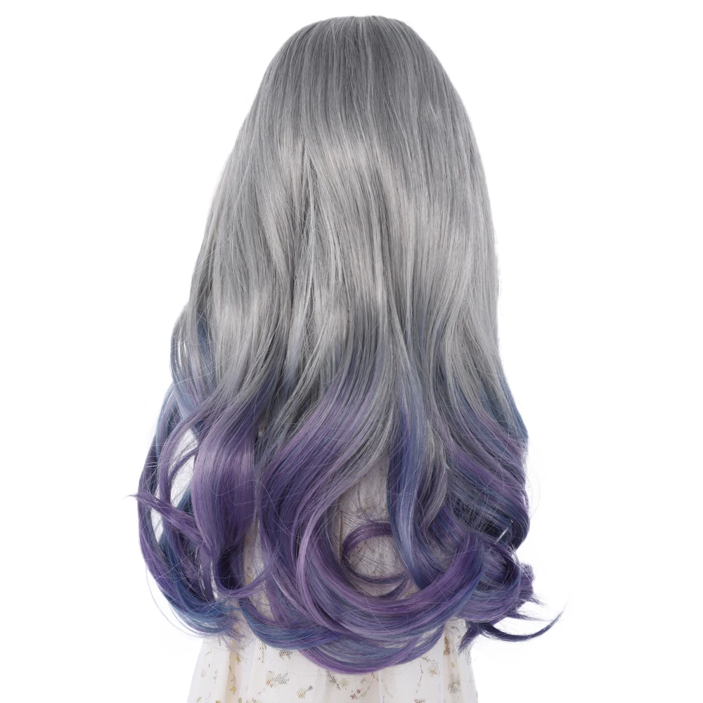 

1/3 1/4 Bjd doll hair High Temperature fiber Long Gray Straight and curly Bjd Wig SD For BJD Doll Freeshipping Doll accesories