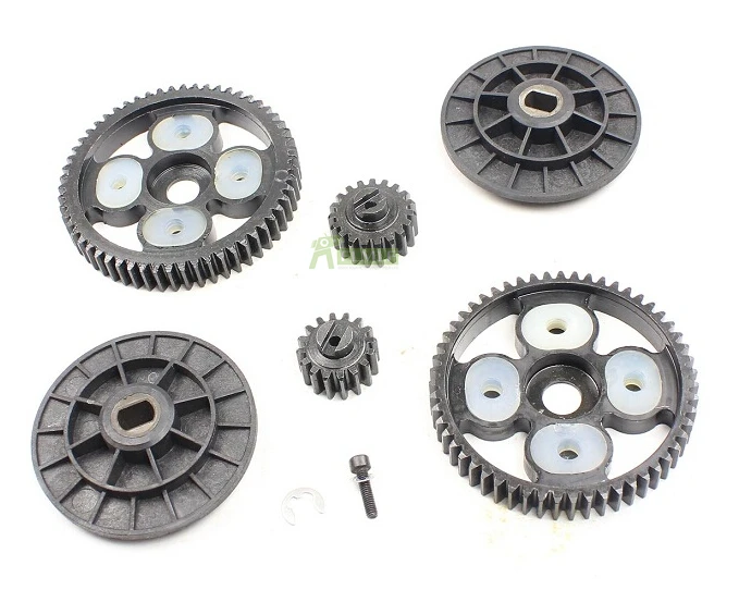58T/16T 55T/19T зубчатые шестерни и крутящий момент Набор высокоскоростных металлических шестерен для переднего колеса Baja для 1/5 HPI ROVAN KM BAJA 5B 5T 5SC