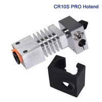 cr10s pro hotend swiss mk8 nozzle heatsink 3d printer extruder upgrade kit metal heater block break for cr10s pro micro 1 75mm