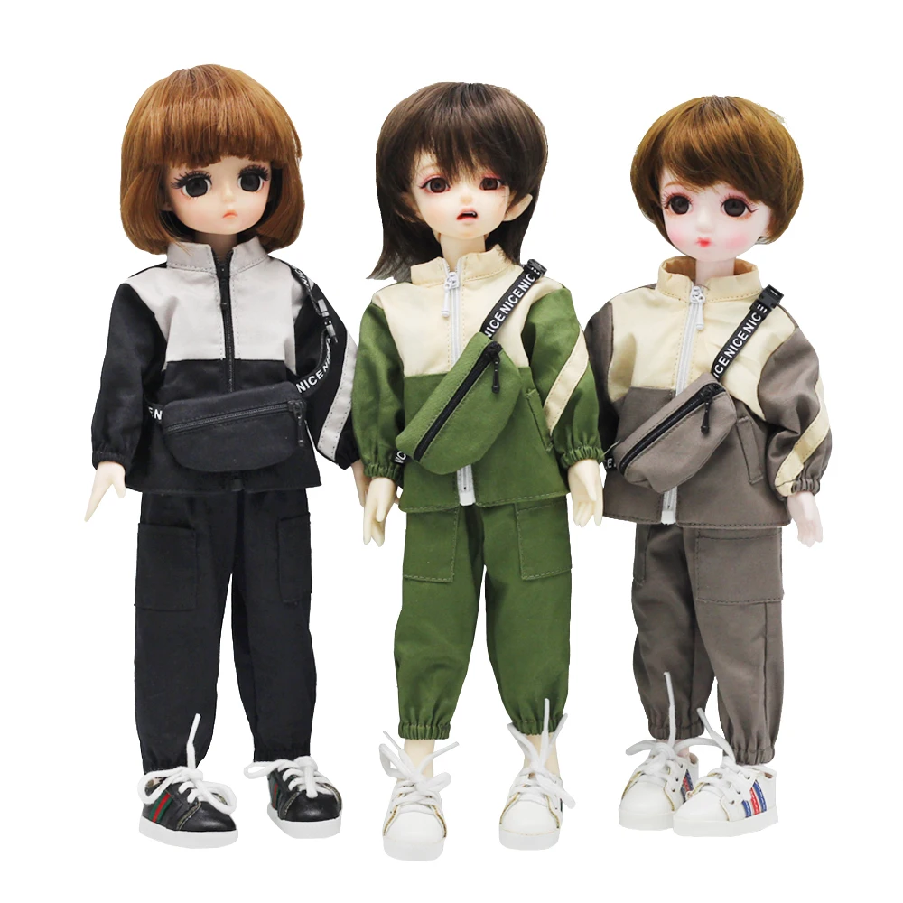 

1/6 BJD Doll Clothes 3pcs/Set（Top + Pants + Crossbody Bag）Toy Clothing Accessories Best Gift for Kids