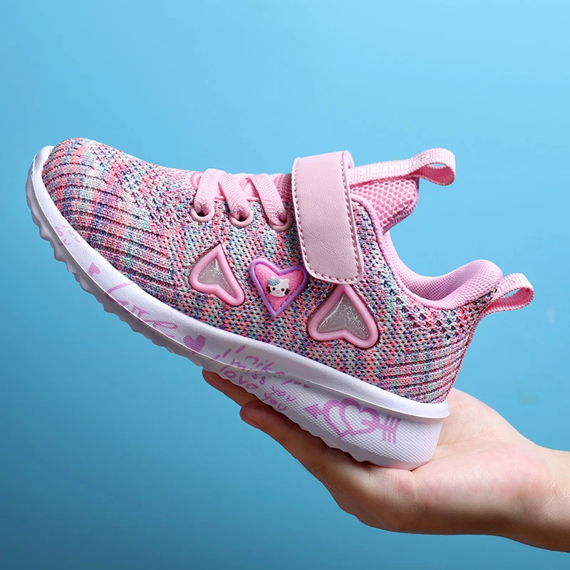 Детская обувь для девочек модные кроссовки детская спортивная тенниса удобная