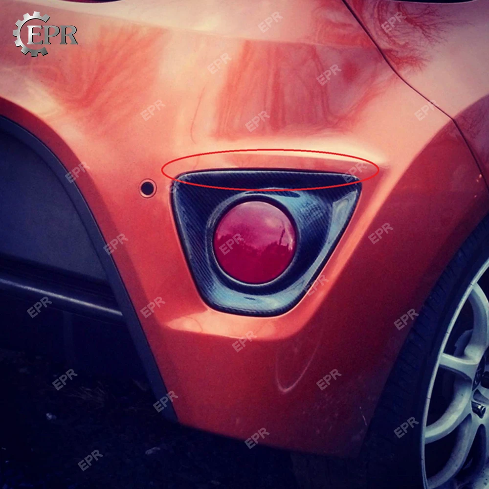 Карбоновая противотуманная Крышка для Hyundai Veloster задняя противотумансветильник