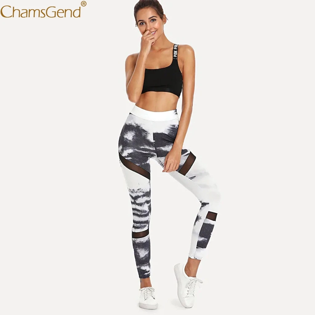 Женские эластичные спортивные Леггинсы для фитнеса обтягивающие штаны бега