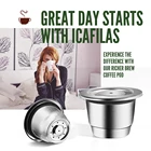 ICafilas для многоразового использования Nespresso кофе капсулы Crema эспрессо многоразовый Новый многоразовый фильтр для кофе