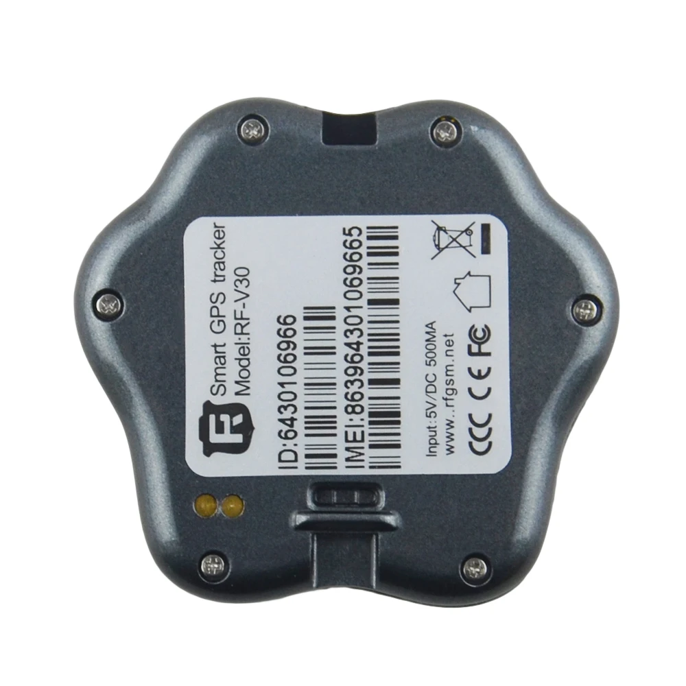 Миниатюрный цветной GPS SMS GPRS RF-V30 водонепроницаемый для домашних животных собак