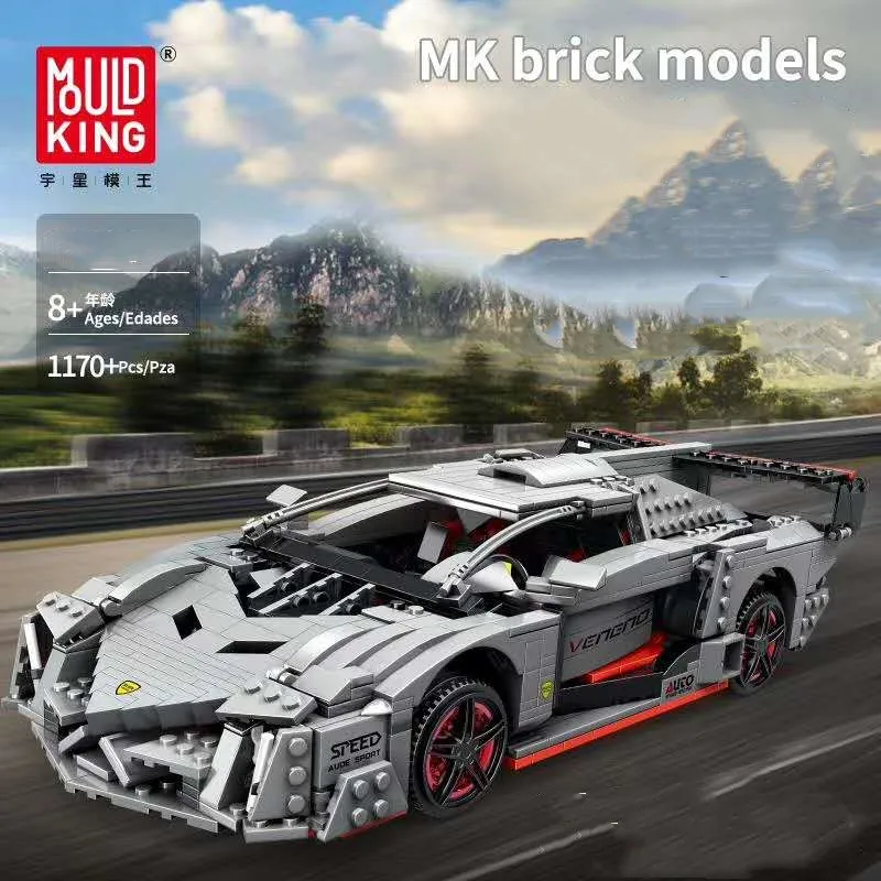 Разнообразие креативных Lamborghinis Veneno Roadster technic Супер гоночный автомобиль MOC 10559