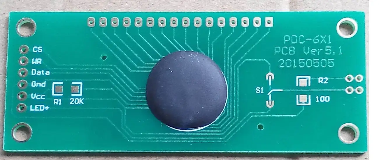 Модуль отображения SCM 6-значный 8-значный сегментный ЖК-экран светоотражающий с