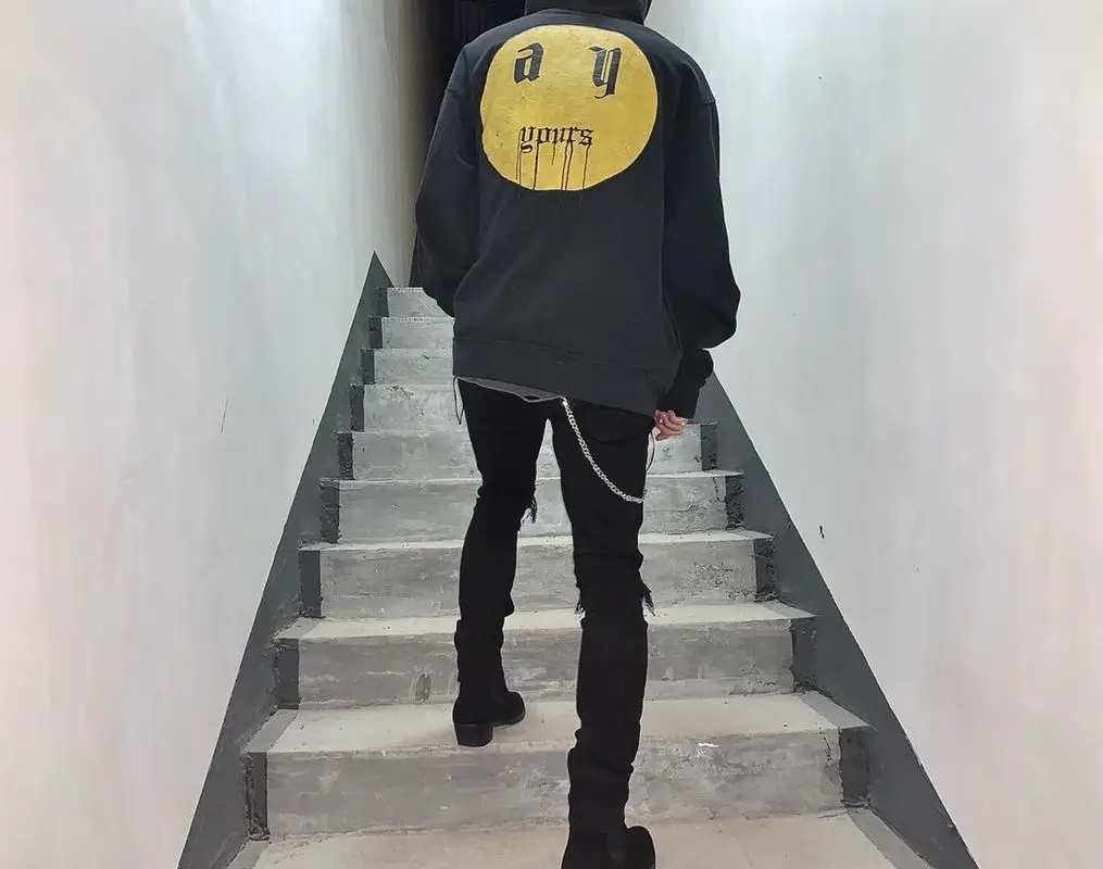 

Askyurself hoodies vintage smiley face men women high quality Askyurself sweatshirt streetwear harajuku Askyurself Pullover