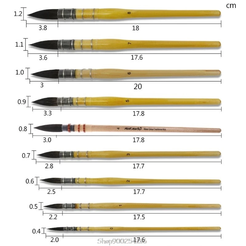 

Handmade Squirrel's Hair Artist Watercolor Paint Brush For Watercolor Art Supply O09 20 Dropship