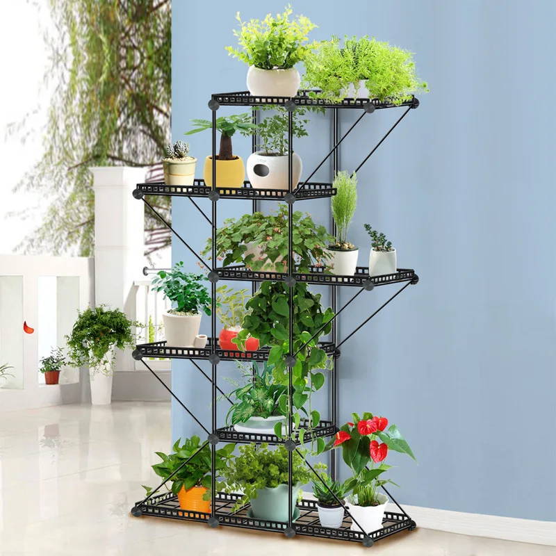 Балконная железная монтажная рама Цветочная стойка напольная рамка для растений