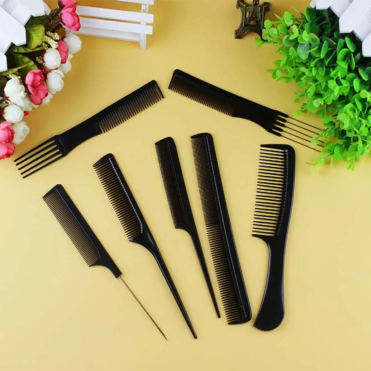 

10pcs/Set Hair Comb sets Professional Hair Brush Comb Barber Anti-static Hair Combs Hairdressing Combs Hair Care Styling Tools