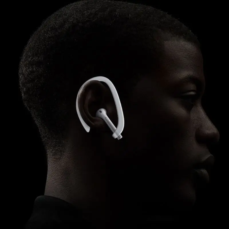 

1Pair Protective Earhooks Holder Silicone Sports Anti-lost Ear Hook for Airpods 1/2/Pro Wireless Earphones