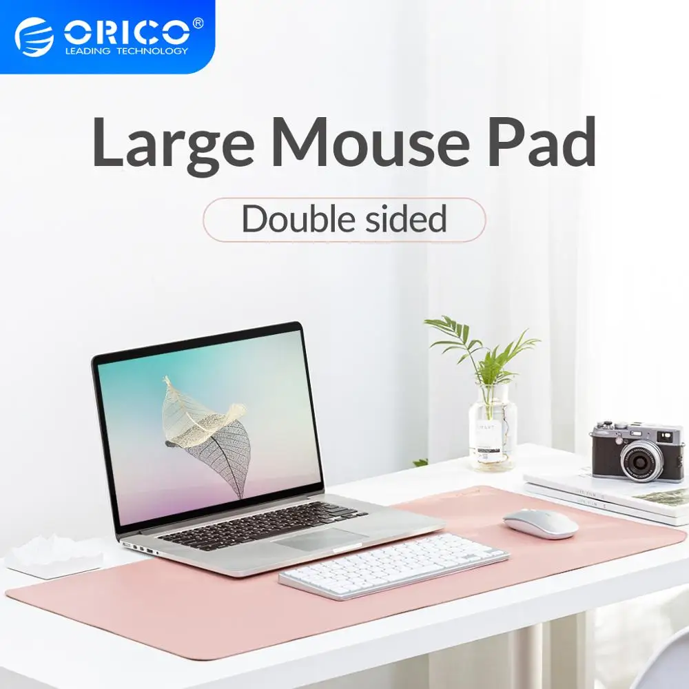 

ORICO Double-side Large Mouse Portable Pad Gaming Computer MousePad Waterproof PU Leather Desk Mat Cork Keyboard Cover for Dota