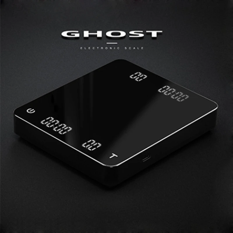 Электронные весы для кофе CAFEDE KONA цифровые кухонные с двойным монитором и ЖК