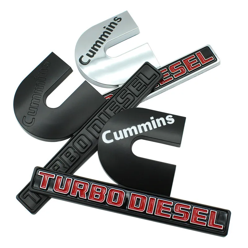 3D ABS автомобиль Cummins Turbo дизельные эмблемы значки Выходная табличка сменная