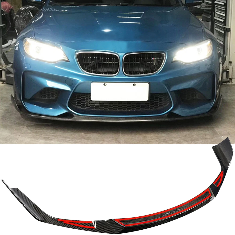 Автомобильный передний бампер спойлер для BMW F87 M2C M2 конкурс 2018 2019 из углеродного