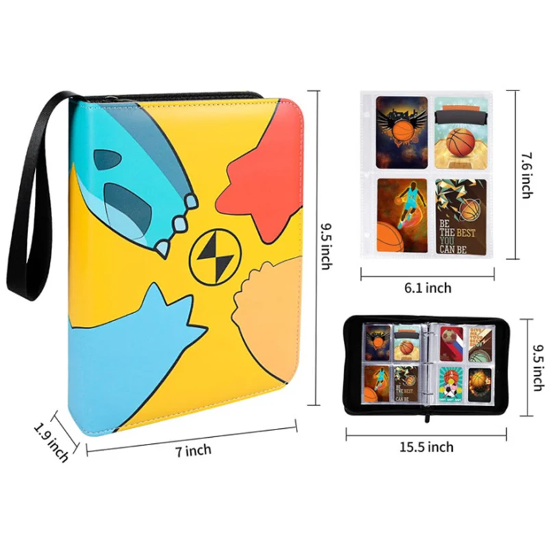 

Чехол-книжка PokemonCard, 4 отделения, 400 отделений для карт