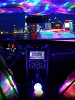 multicolor usb led car interior lighting atmosphere light neon colorful light voice control mini festival stage light