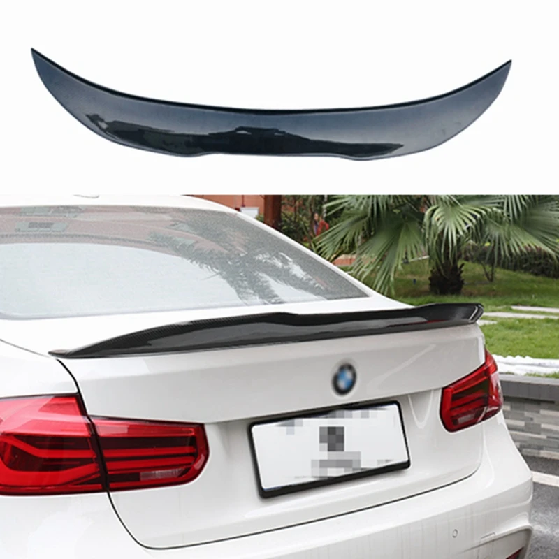 

2012-2018 PSM style black unpainted spoiler for BMW 3 Series F30 F35 modified real carbon fiber tail wing
