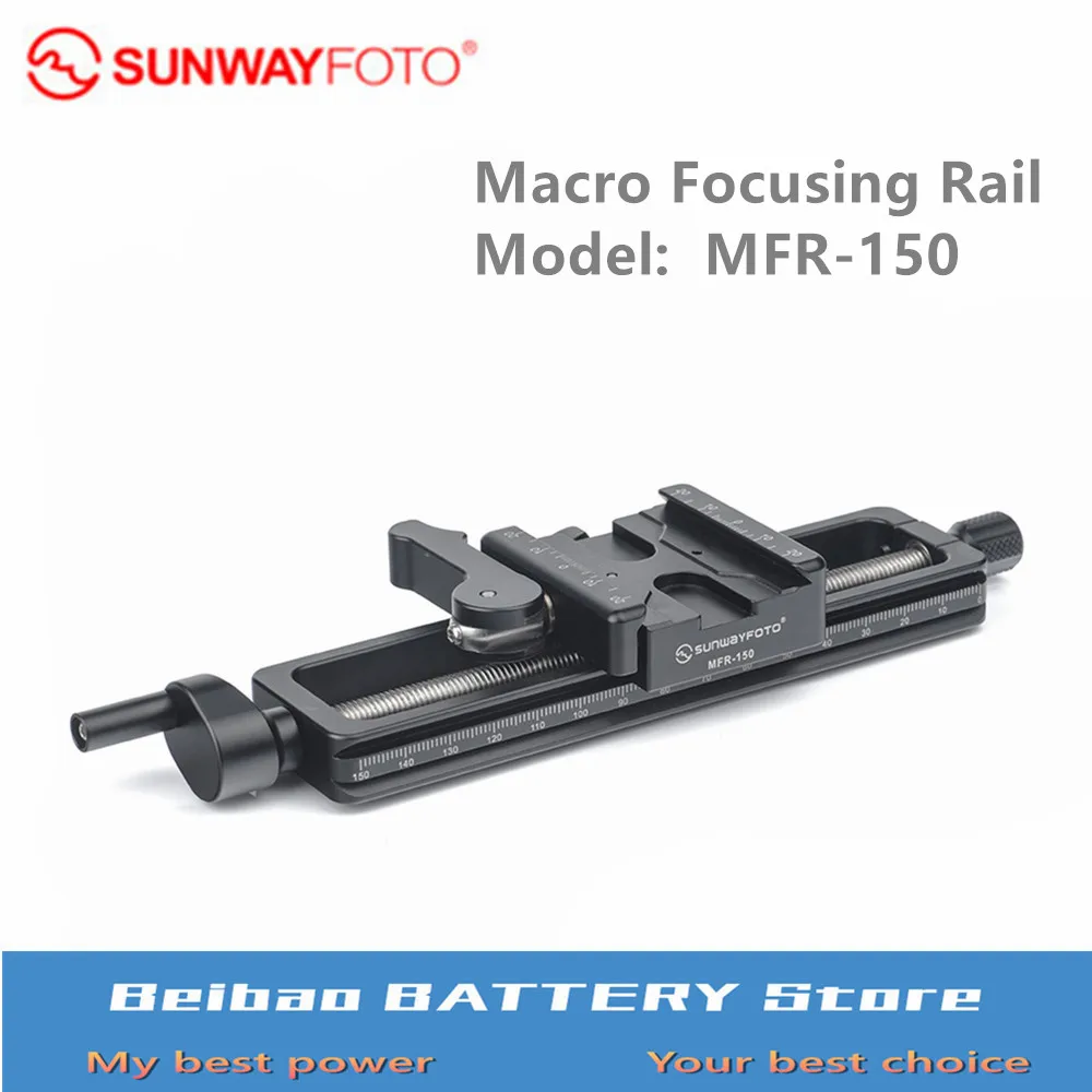 SUNWAYFOTO MFR 150 макро Фокусировочный рельс/MRF 150S рельс с винтовым зажимом 4 полосный