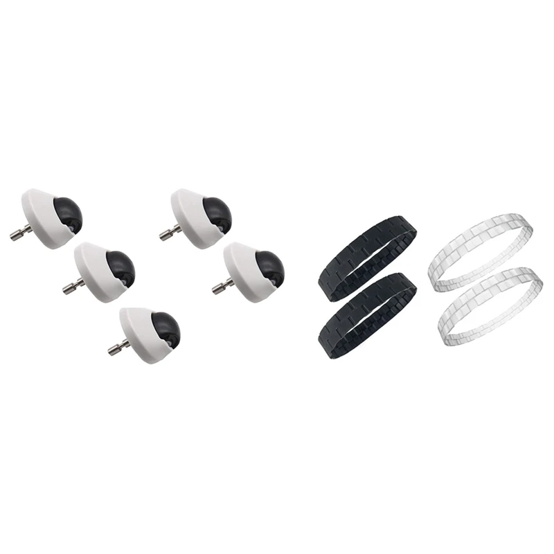

5Pcs Casters Wheel for Xiaomi Vacuum for Roborock S50 S55 S5 S6 & 4Pcs Tire Skin for Roborock S50 S6 S5Max
