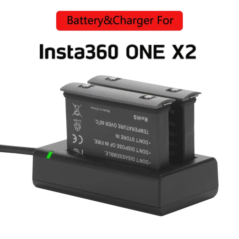 

For Insta360 ONE X2 Rechargeable Lithium Polymer Battery& Charge Hub For Insta360 Camera Batteries Accessories
