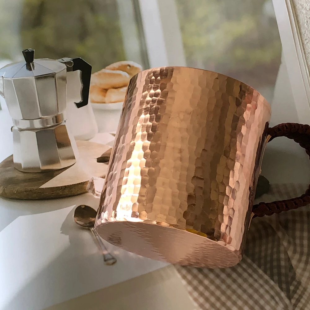 Премиум-качество Московский мул кружка молотком чашки тяжелые Чистая медь