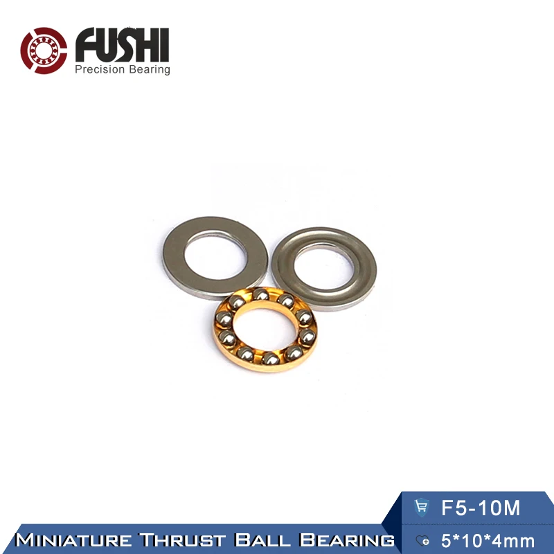F5 10M подшипник 5*10*4 мм (10 шт.) ABEC 1 миниатюрный 10 м осевой шарикоподшипники с