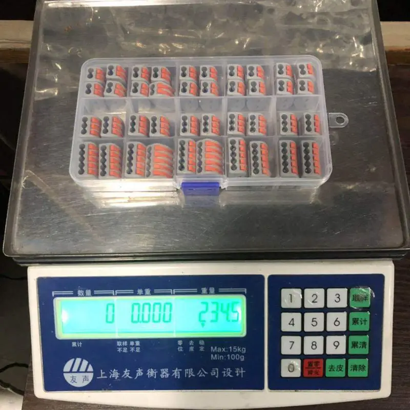 

40pcs Universal Compact Wiring Terminal Block Mini Fast Connector Push In Conductor PCT-212 PCT-213 PCT-215 Home Light Indoor