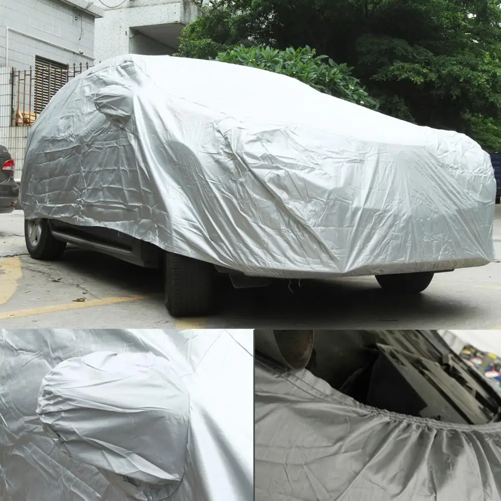 Универсальные полностью автомобильные Чехлы для автомобилей, снежный лед, пыль, защита от солнца, защита от УФ-излучения, зонтик, автомобильный чехол для автомобиля