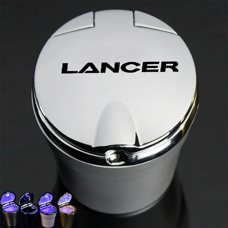 

Car Ashtray With Led Lights With Cover Creative Personality Covered Car multi-function Car Supplies For mitsubishi Lancer 2018