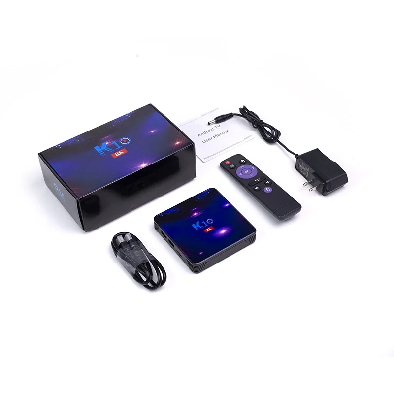 

K10 TV BOX Android 9.0 2020 4G64G 32G 128GB Almogic S905X3 Quad-Core 1000M BT 4.1 2.4G/5G WIFI 8K Media Player Smart TV Box K10