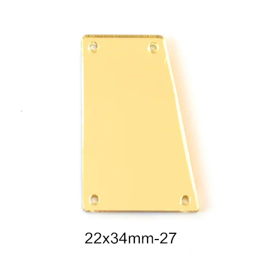 22x34mm-P27 50 шт. акриловое зеркало пришивные стразы акриловые Пришивные зеркала нерегулярные шампанское пришивные камни аксессуары для платья F0021 - Цвет: 22x34mm-P27