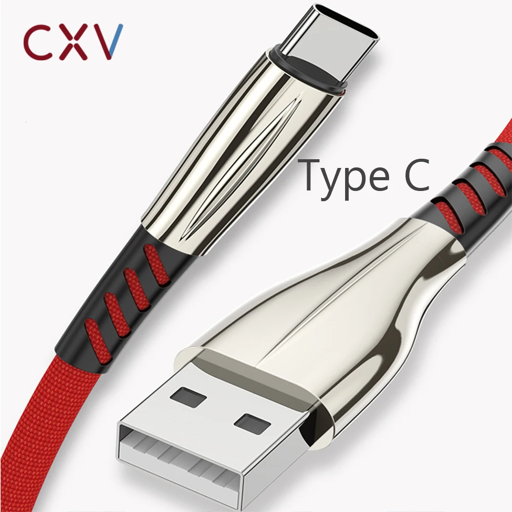 CXV type C USB кабель для samsung Note 9 Plus huawei P20 кабель передачи данных для быстрой зарядки для Xiaom Mi 6 usb type-C кабель для мобильного телефона