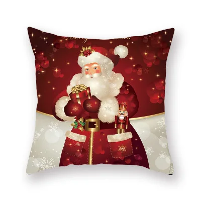 Christmas 6 Рождественские украшения для дома Санта Клаус размером 45*45 см наволочка декорации на рождественскую елку Счастливого Рождества Рождество поставок - Цвет: Christmas 6