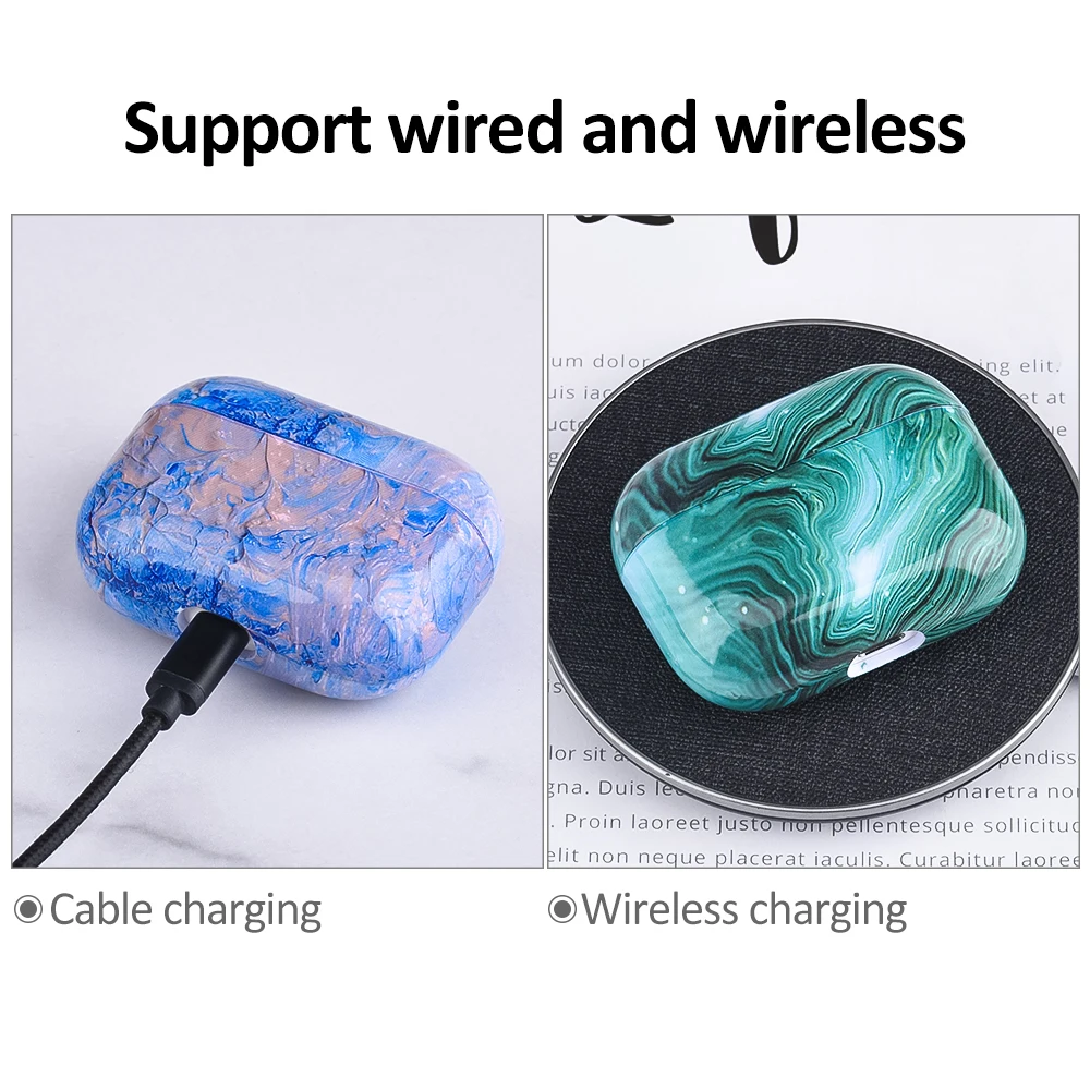 

Marble Earphone Funda For Apple Airpods Pro Protective Case Airpod Pro 2020 Wireless Bluetooth Headset Skin Cover Accessories