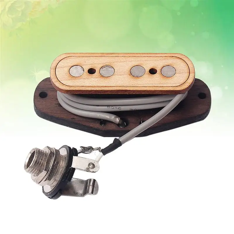 1 шт. Soundhole пикап четыре строки коробка для сигар клена 4-х полюсной акустическая Запчасти хамбакер для музыкальных инструментов для бас-гитары