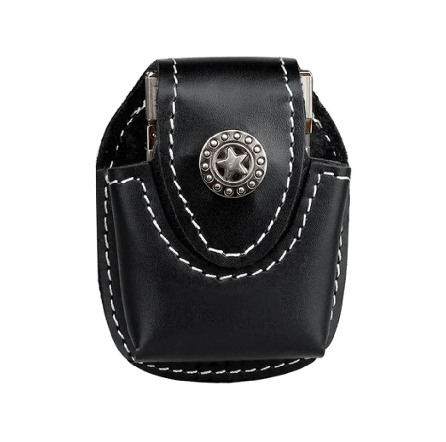 

High Quality Leather Cigarette Lighter Box Hold Belt Small Waist Bag Waterproof Cigar Case Gadget For Men Smoke Tools LFB391