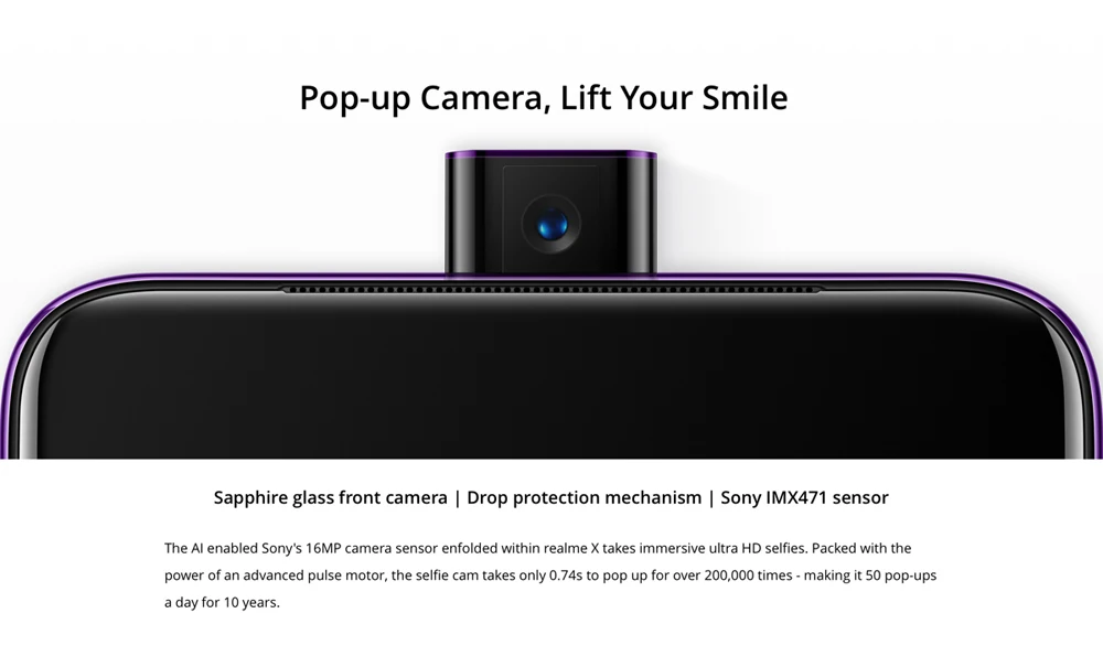 Realme X Snapdragon 710, четыре ядра, 4 ГБ, 64 ГБ, 6,53 дюйма, FHD+ мобильный телефон, 48MP камера VOOC 3,0, быстрое зарядное устройство, смартфон