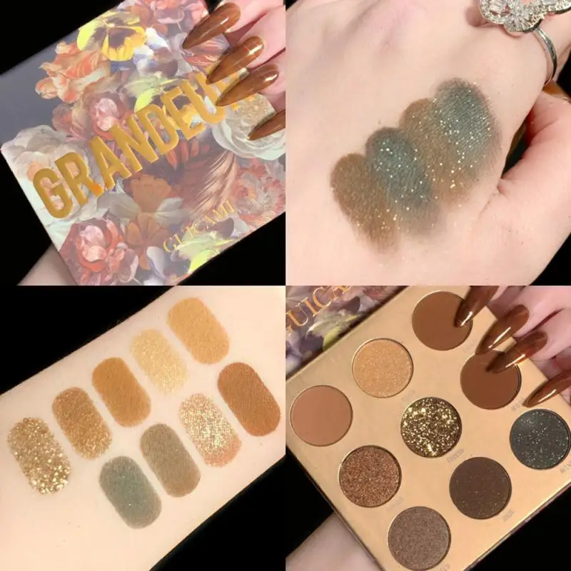 

9-Color Eye Shadow Palette Matte Shimmer Eyes Makeup Shiny Glossy Beauty Cosmetic Maquiagem TSLM1