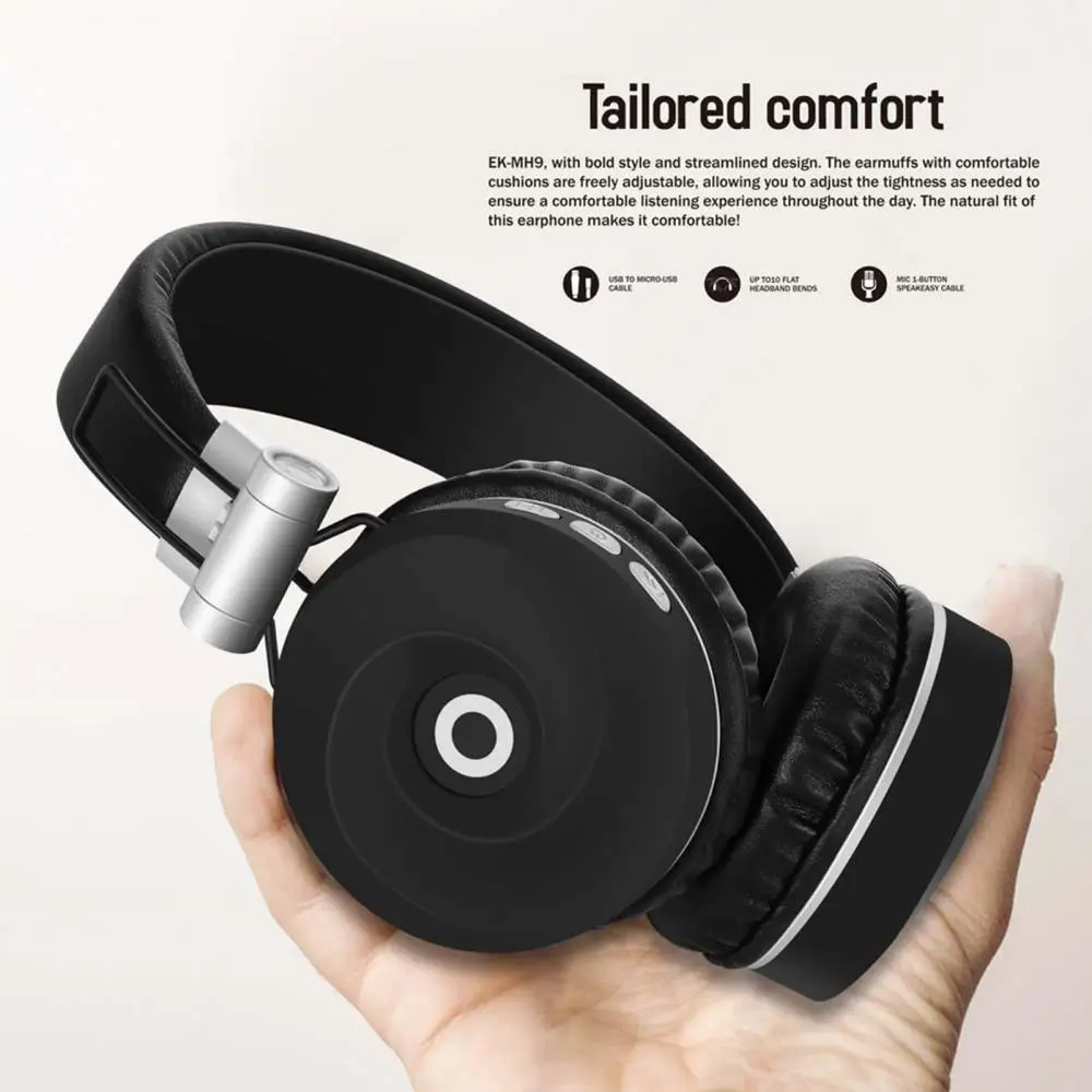 

Bluetooth-гарнитура MH9 высокого качества, игровая стереогарнитура с микрофоном, Спортивная гарнитура, беспроводные Bluetooth-наушники