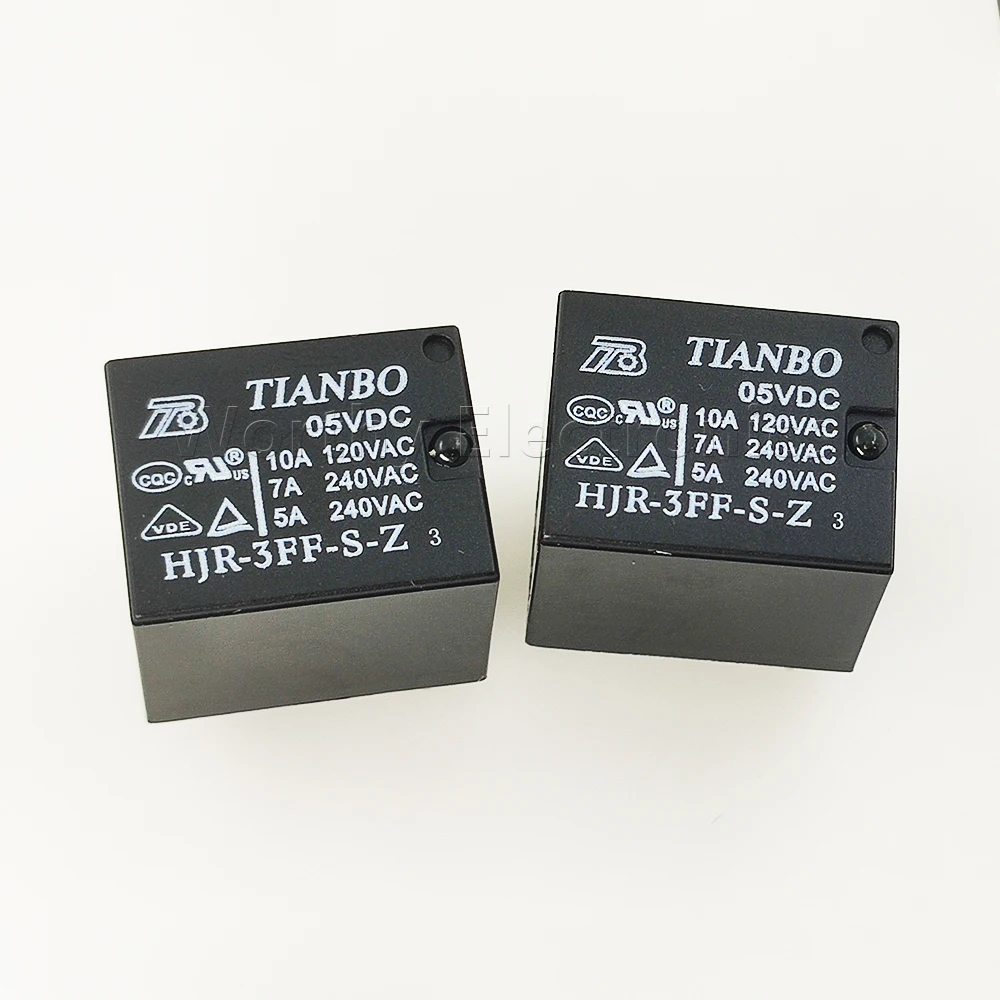Оптовая продажа реле 100 шт./лот HJR 3FF S Z 05VDC 10A 5 футов|10a relay|relay 10arelay 100pcs |