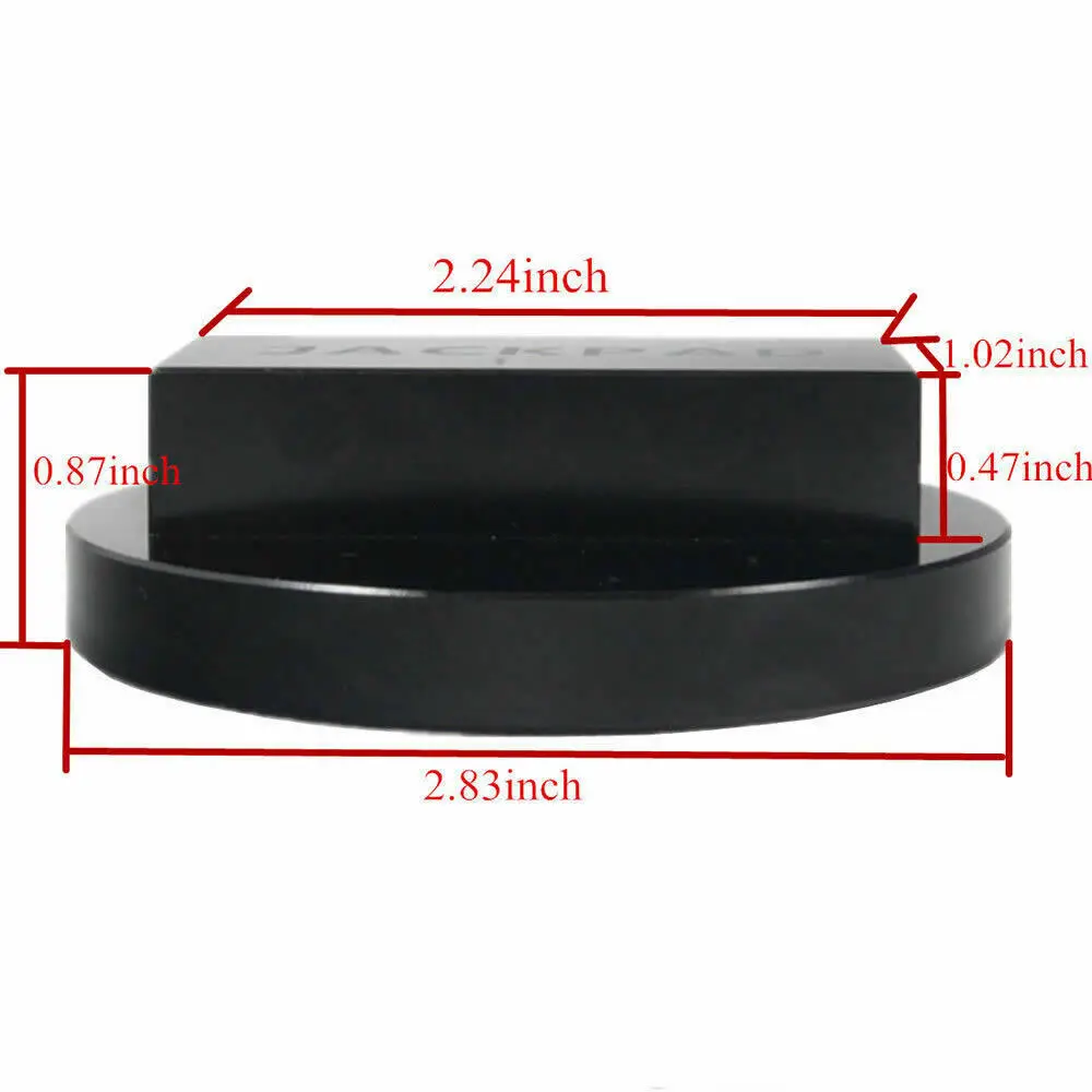 Адаптер Jack Pad анодированная заготовка черный алюминиевый Напольный домкрат для