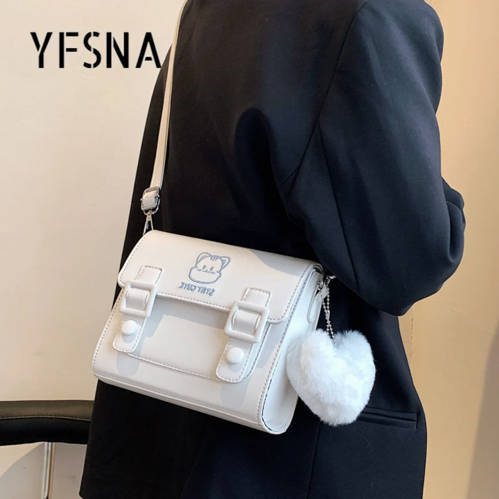 Кожаная сумка с милым принтом дизайнерская Лоскутная клапаном женские маленькие