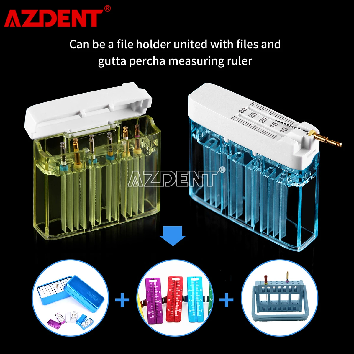 Коробка для Стерилизации Стоматологических эндофайлов AZDENT линейка