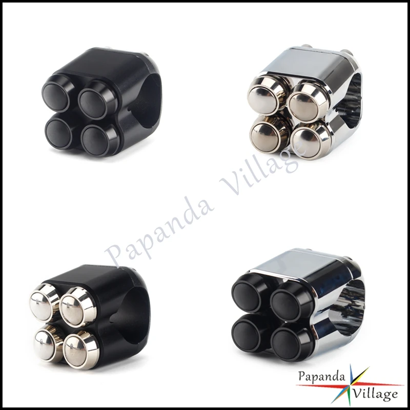 Cafe Racer 7/8 &quot1'' двойная кнопка переключения корпус Тройная Фотографическая