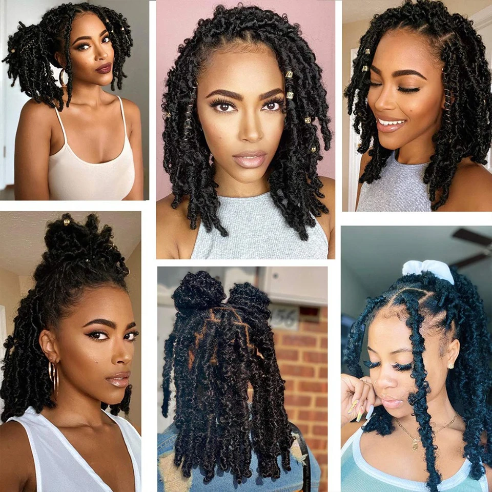 Donghou бабочки с эффектом омбре правильные волосы Заводская дешевая потертая