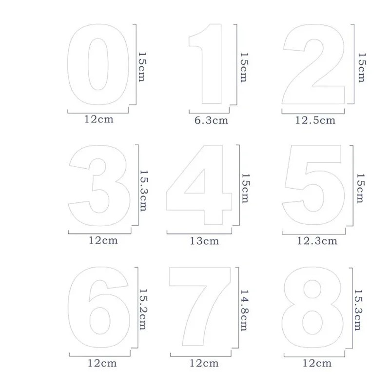9 шт./компл. пластиковые формы для тортов с буквами