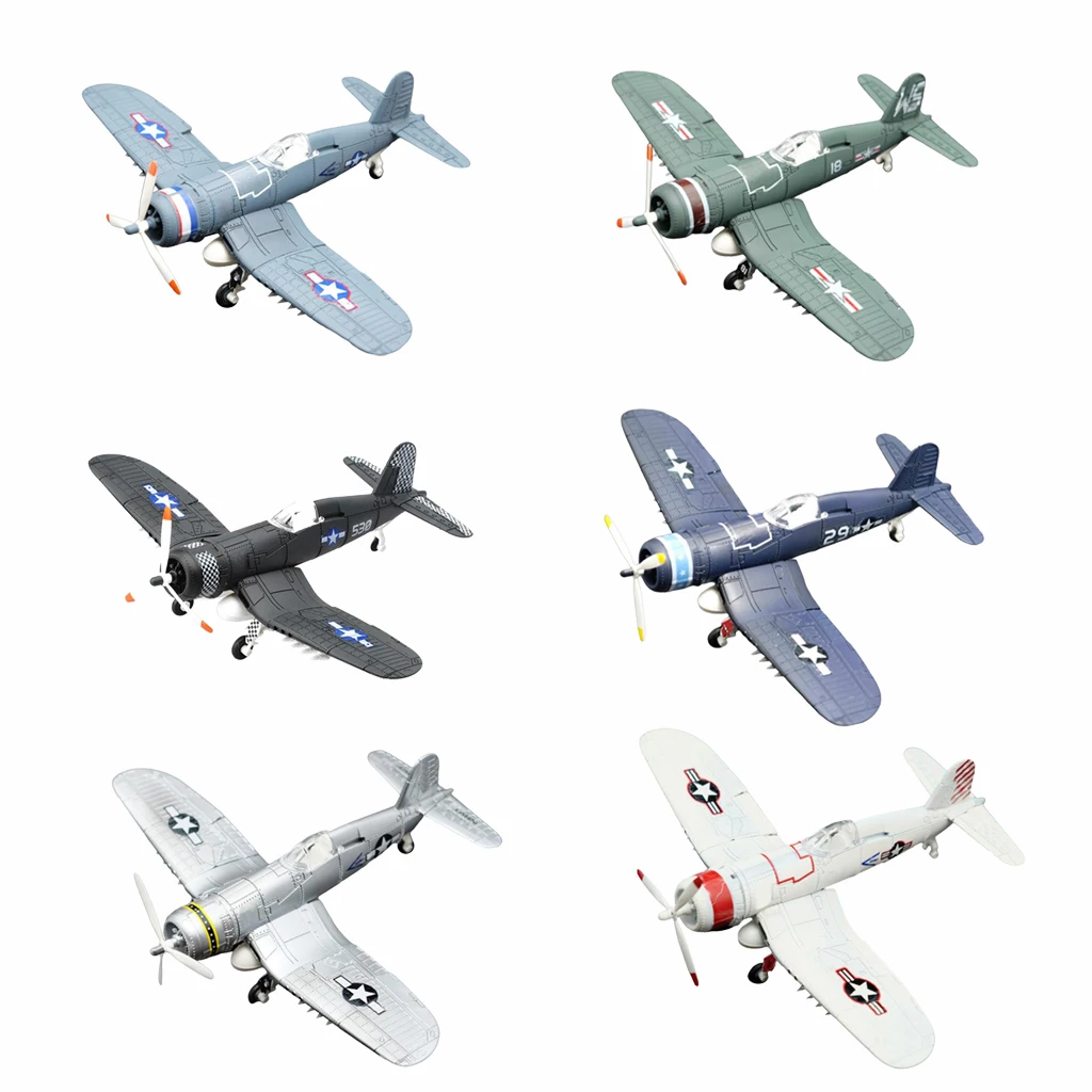 

1/48th F4U Fighter Model Aircraft Assembly Model Kits Gift Bar Decoration